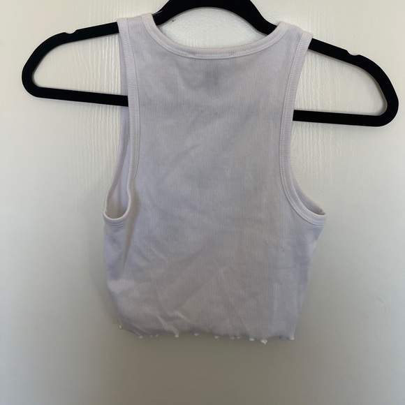 2 white crop tank tops - Picture 2 of 4